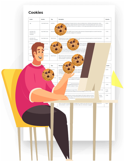 Uso de cookies en un sitio web